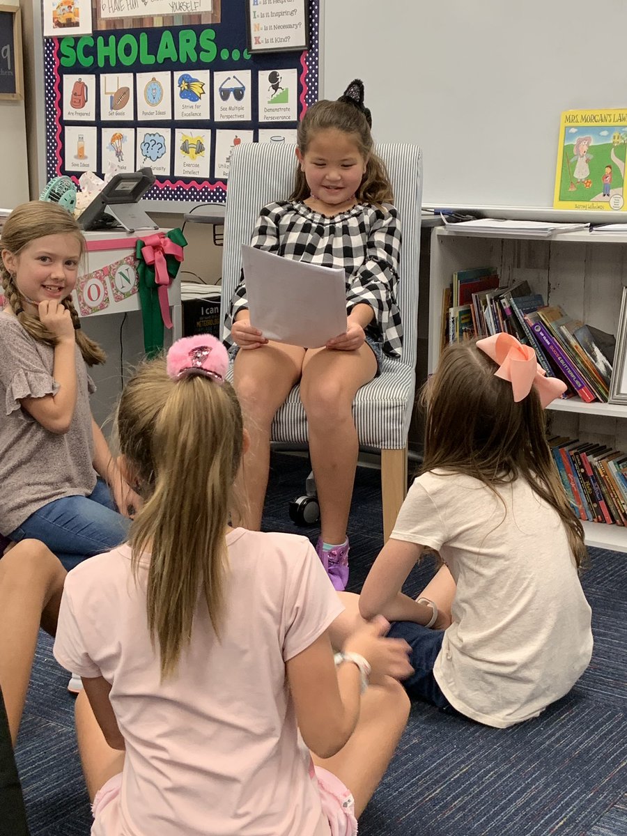 JES_Dickinson's tweet image. This sweet girl is telling us about losing a hamster...in the house! #teachersgreatestfear @GCISDHumanities #unitsofstudy