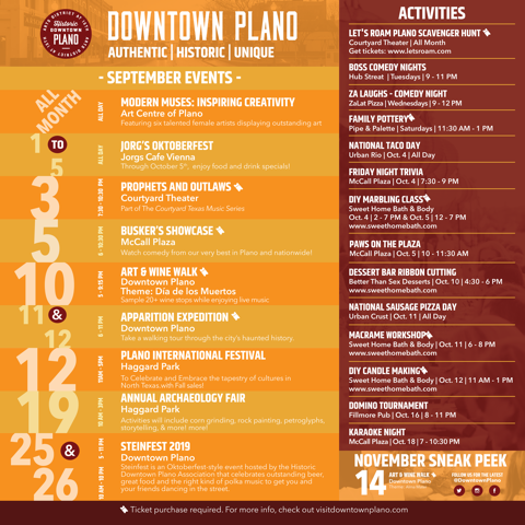 Steinfest month is finally here with many more events and activities to do here in #downtownplano