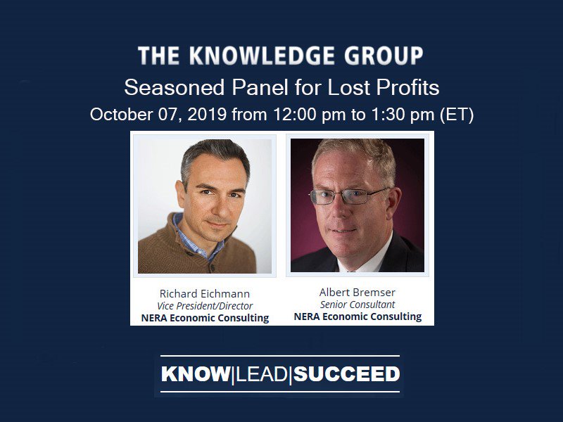 KnowGroupCLECPE's tweet photo. #LostProfit damages are crucial yet difficult & complicated to calculate in a #CommercialDispute. Master the proper damage analysis & best defense strategies from @NERA_Economics experts at Live #CLE #webcast on 10/07 @ 12PM ET. Register here: https://t.co/p1m1z8Ux7X #MCLE #IP https://t.co/W0ZFO95qt7