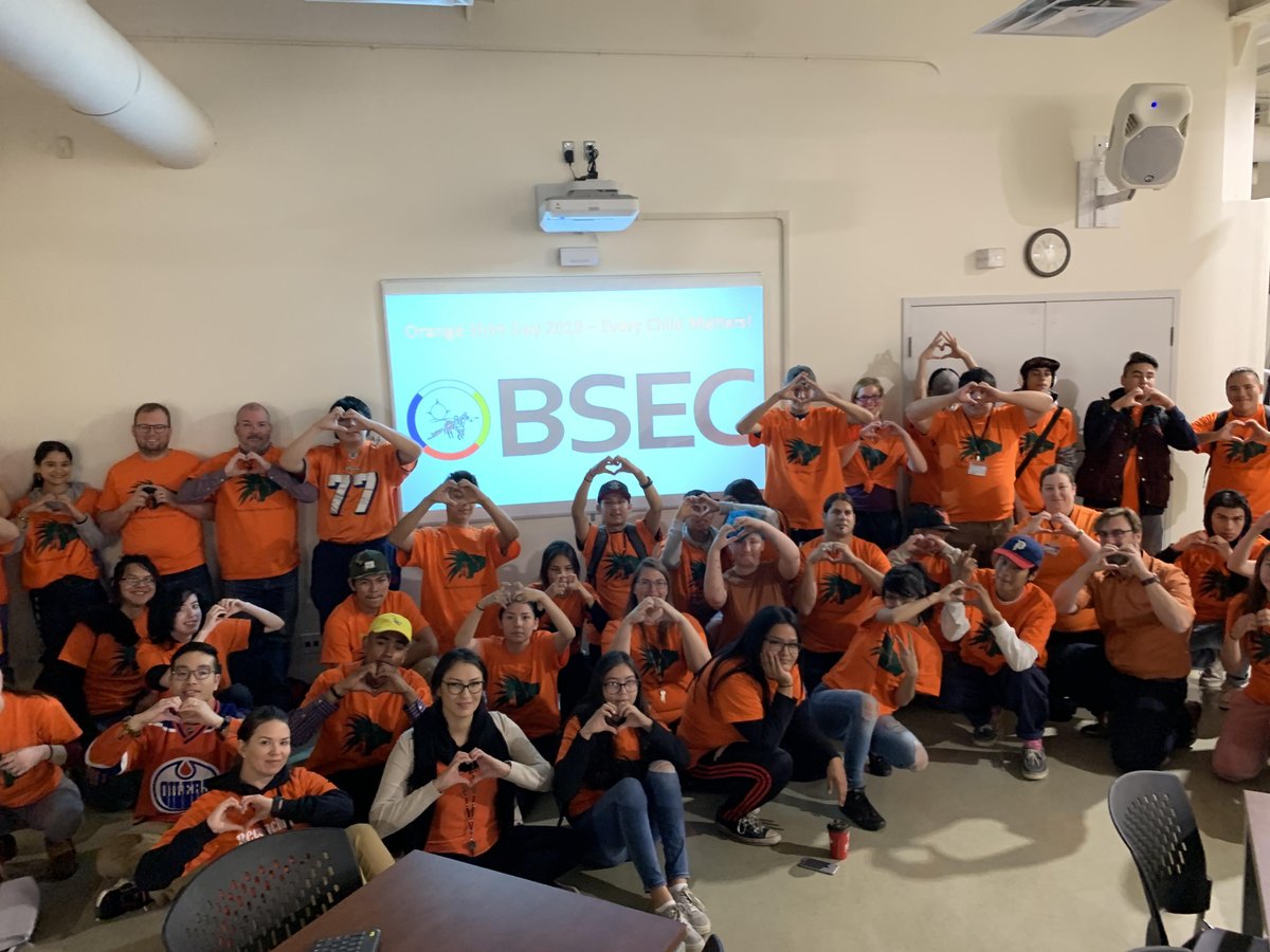 BoyleStreetEd's tweet photo. Huge day at BSEC! #OrangeShirtDay activities, Student IDs and the end of the first month of school! https://t.co/eIKmBeNGhs