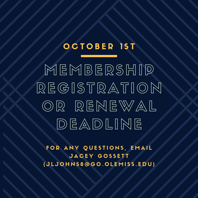 Just a reminder that tomorrow is the deadline to become a member of our APhA-ASP chapter. We hope that you consider joining our organization if you have not already! For any questions, please contact Jacey Gossett!