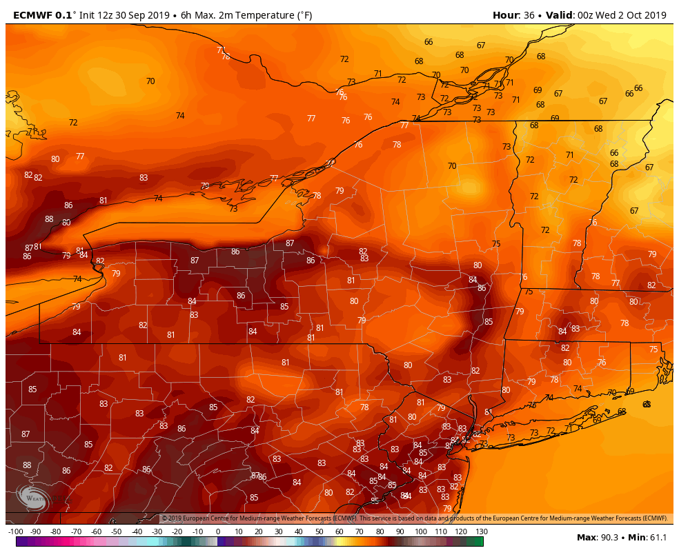 JeremyKappell's tweet photo. October will start out with RECORD CHALLENGING warmth, but don't expect it to last. How fast those temps will dive and what to expect as we move through the next month in tonight's BLOG>>> https://t.co/BQnMg29my7 #ROC #OctoberOutlook #WNY #WxLIVE https://t.co/XErNTq6SbA https://t.co/Y9s8PqqJ7z