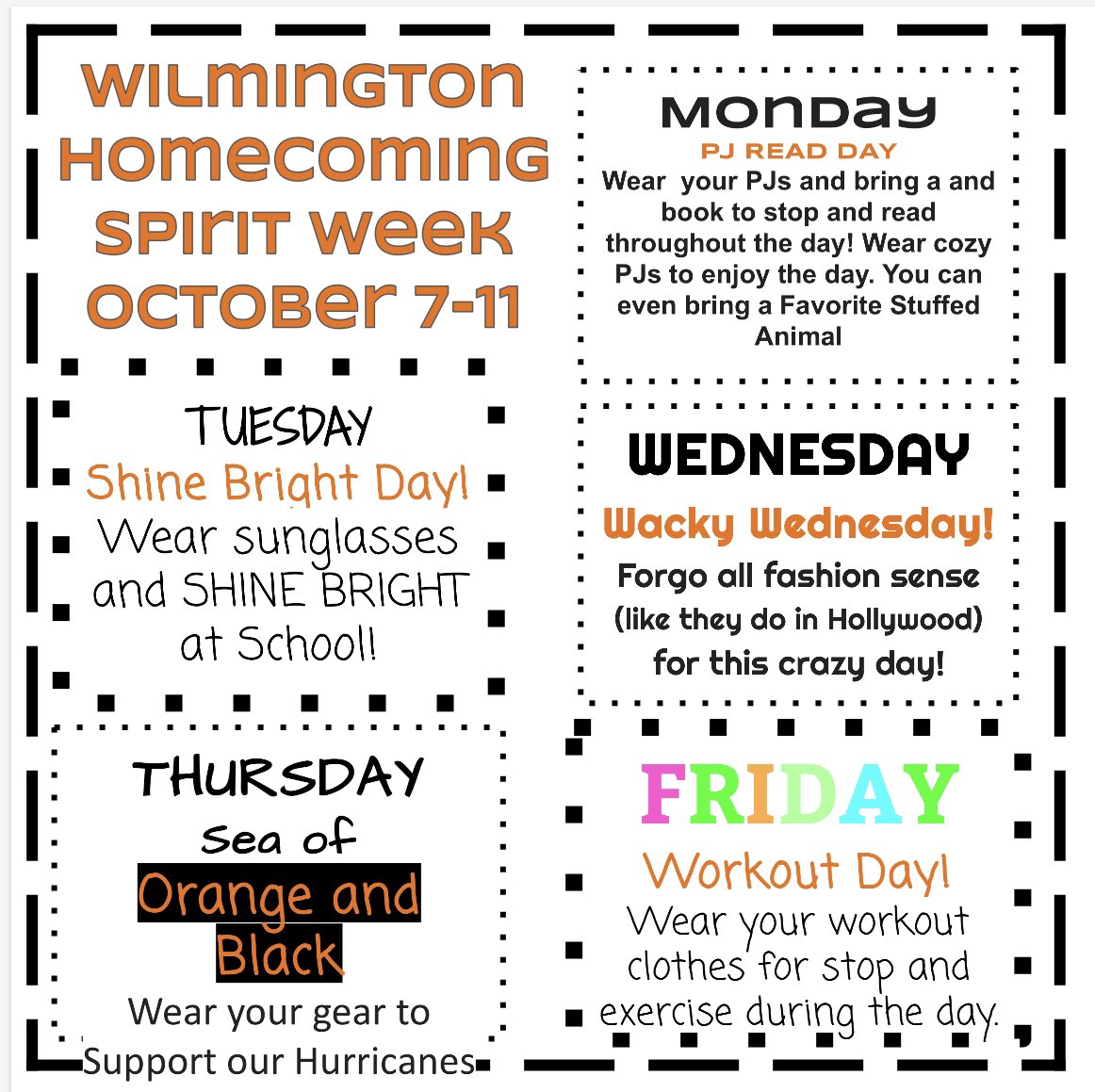 UPDATED HC Spirit week for all Elementary schools.
Thank you for your patients and understanding. We wanted make sure the students at East End shine for Picture day!