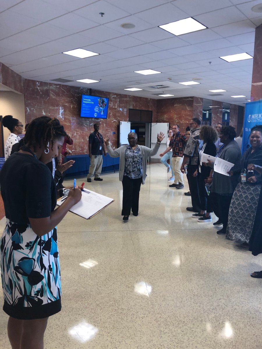 GetFitMSM's tweet image. HCW Day 4 was all about our Biggest Instant Recess Challenge! Beyonce, Afrobeat, and a little Soul train line is how we do it!! #HealthyCampus @MSMedu @MSMPres
