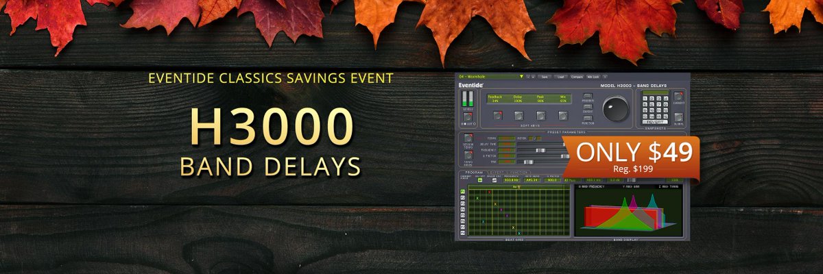 rsrockstars's tweet image. Week 3 of Eventide Classics Fall Sale.
This week H3000 Band Delays plugin is on sale for $49.

ecs.page.link/SYwXM
@EventideAudio

#eventide #eventideaudio #H3000 #BandDelays #H3000BandDelays #vintagegear #rackgear #studiogear #plugin #mixengineer #mixing #audioengneer