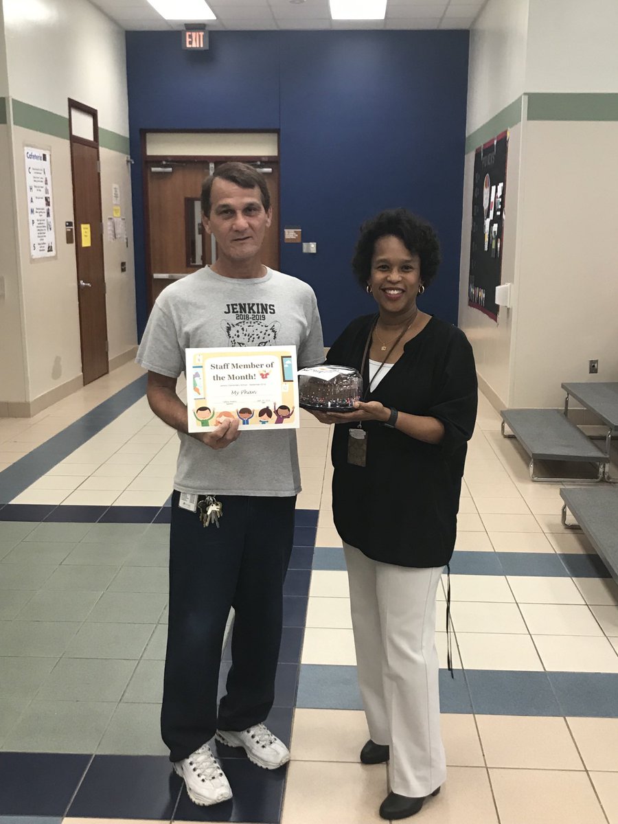 Jenkins_Jaguars's tweet photo. Congratulations to our very own Mr. My Phan, staff member of the month! He’s our Superman!! ⁦@SpringISD⁩ https://t.co/4UQKXoAWSf