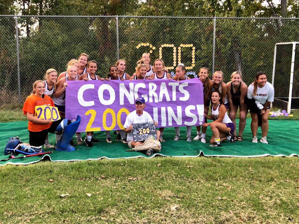 TallwoodLions's tweet photo. Roar! 200 wins with the Tallwood Lions for field hockey coach Theresa Platte! 377 wins overall coaching #vbschools teams. We call that #LionsAmazing 🦁 #LionPride https://t.co/qSXqLGjU6P