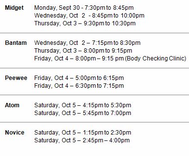 Yorkton_Hockey's tweet image. Schedule for the upcoming Tier II Evaluations is below.

Check calendar yorktonminorhockey.ca/mastercalendar   
or 
ice schedule (yorktonminorhockey.ca/content/ice-sc… ) for any changes.

Any questions can be directed at the appropriate Division Liaison
yorktonminorhockey.ca/executive