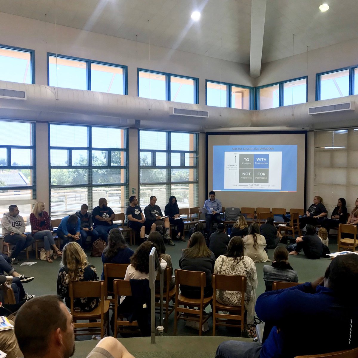 MVMS had a wonderful day with Anthony Ceja from the SDCOE as we worked through Restorative Practices.