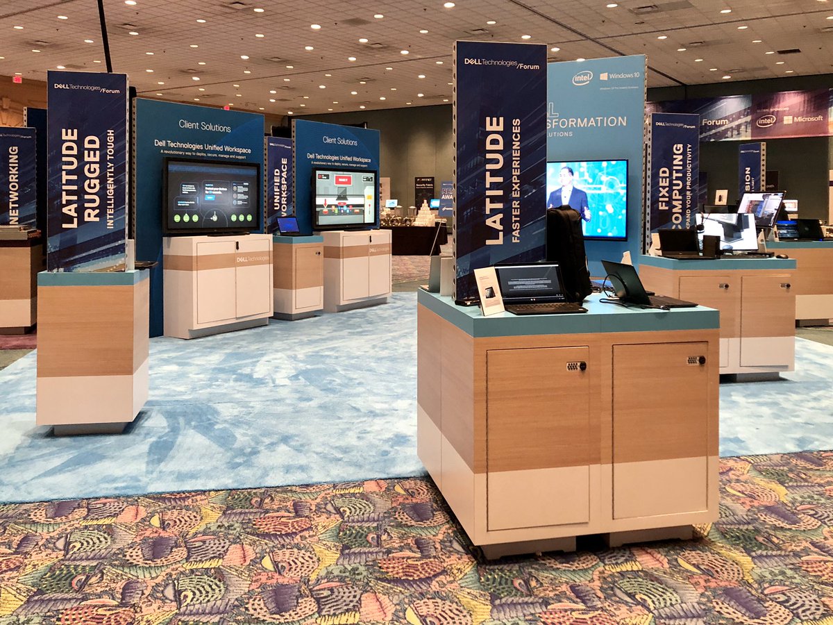 vGazza's tweet photo. The Solution Expo for the Chicago #DellTechForum tomorrow is taking shape and it looks amazing! #Iwork4Dell https://t.co/NOy43g2MBq