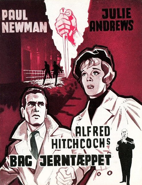 Happy birthday to Julie Andrews - Hitchcock s TORN CURTAIN - 1966 - Danish release poster 