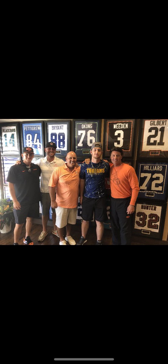 Excited to announce my 3rd dual sport offer from Oklahoma State University!!
Thank you to Coach Gundy and Holliday for an amazing visit. <a href="/CowboyFB/">OSU Cowboy Football</a> <a href="/OSUBaseball/">OSU Cowboy Baseball</a> 
Go Cowboys!!