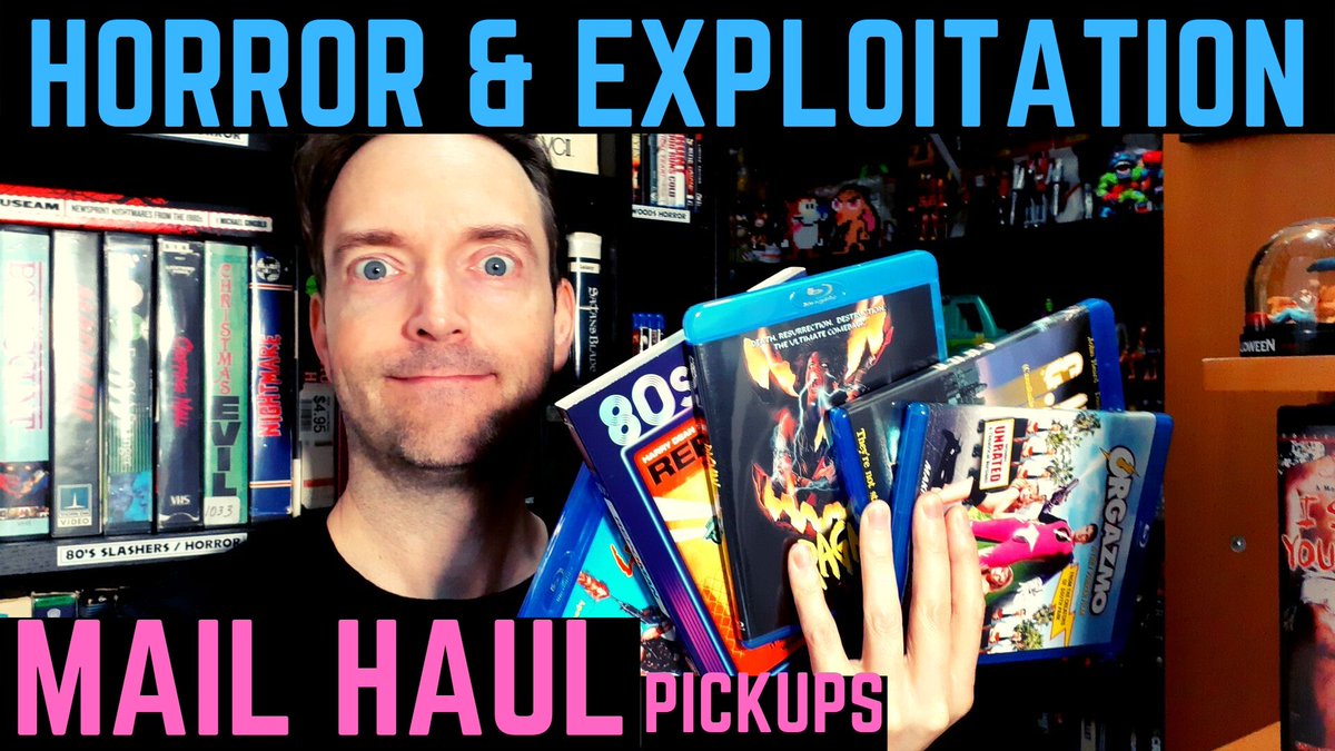 YouTube Horror &amp; Exploitation Blu-ray DVD Mail Haul Pickups! youtu.be/ciHp-EaxPZY
.
Subscribe to my YouTube channel for Horror Movie Reviews, VHS Thrift Hauls, Blu-ray &amp; VHS Collection Updates!
.
#mailhaul #exploitationfilms #bluraypickups #horrormovies #horrorfamily