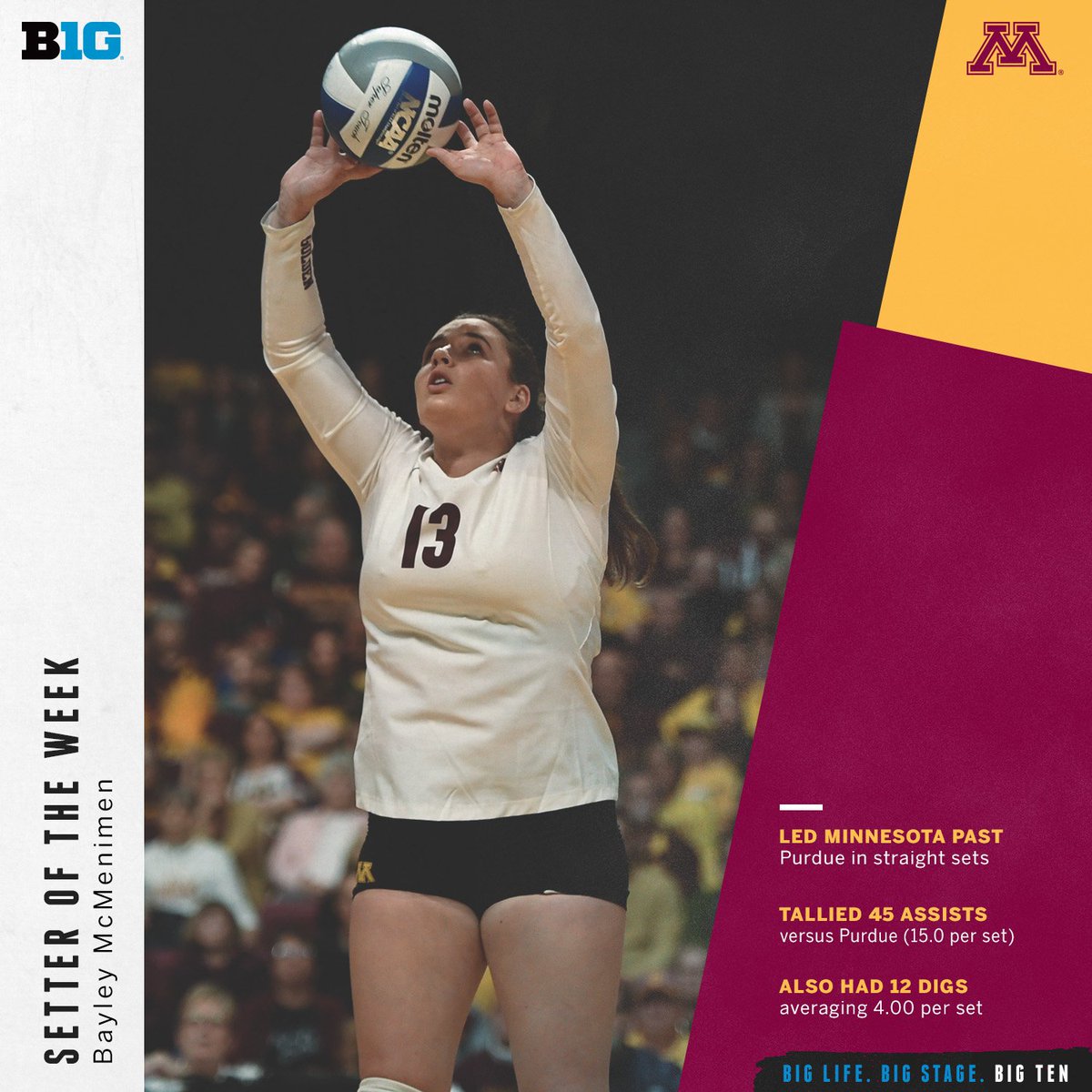 Big Ten Volleyball tweet media
