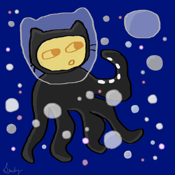 GitHubEducation's tweet image. The winner of the @GitHubEducation #MyOctocat contest for #hackumbc is @_simbii with https://