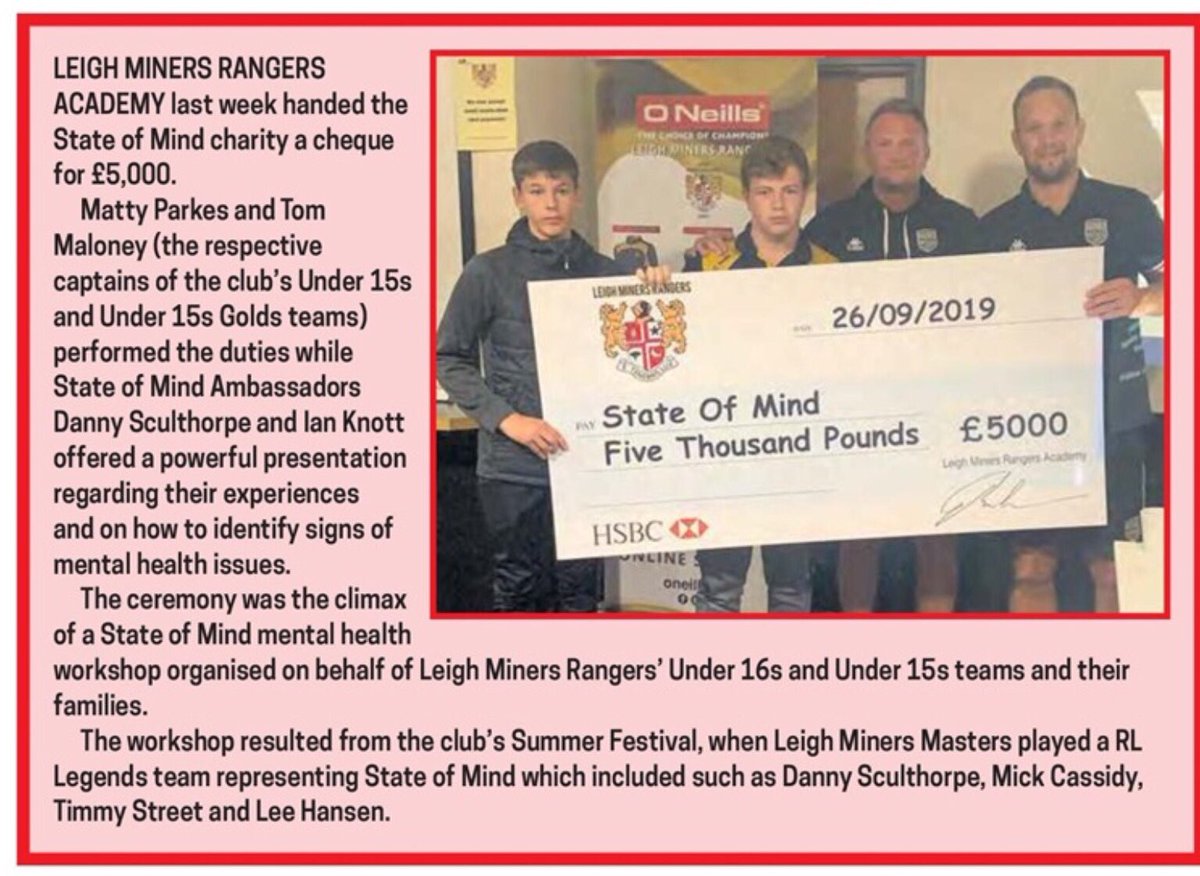 Nice to see some good press for the club in the trade weekleys! 🔶◼️🔶◼️🔶◼️🔶◼️🔶◼️🔶