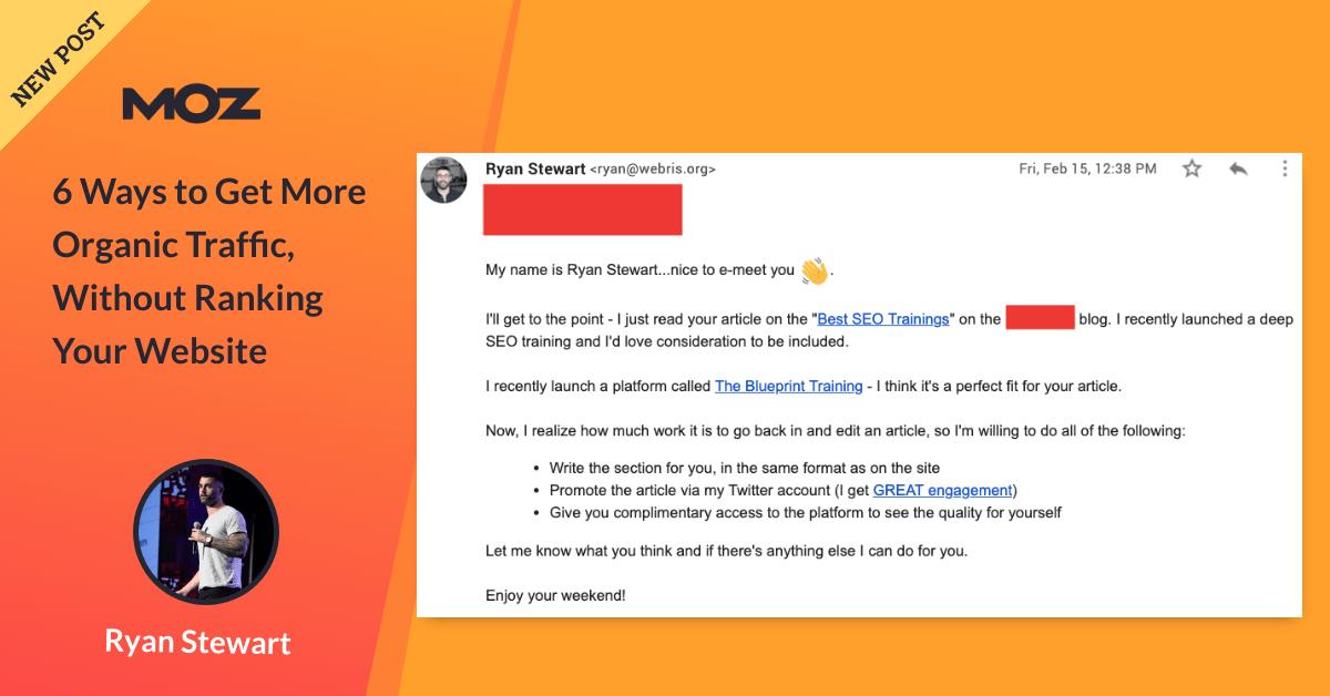 wiredimpact's tweet photo. 6 Ways to Get More Organic Traffic, Without Ranking Your Website https://t.co/EFye9NLU1c via @Moz #SEO https://t.co/UXBThWlWOR