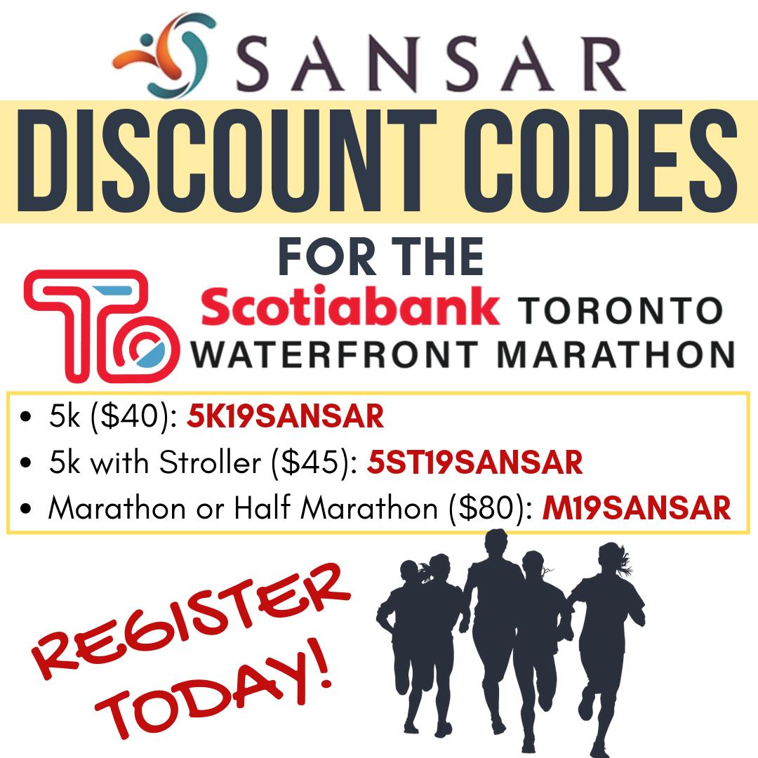 SansarFdn's tweet photo. Use SANSAR's discount codes to save when registering for the Scotiabank marathon!🚶‍♀️🚶‍♂️Register at: https://t.co/txLyGeT3MS
#heartdisease #diabetes #stroke #health #prevention #walk #marathon #healthcare #publichealth #SouthAsian #Toronto #Brampton #Missisauga #Vaughan https://t.co/MS0JHZP6Bn