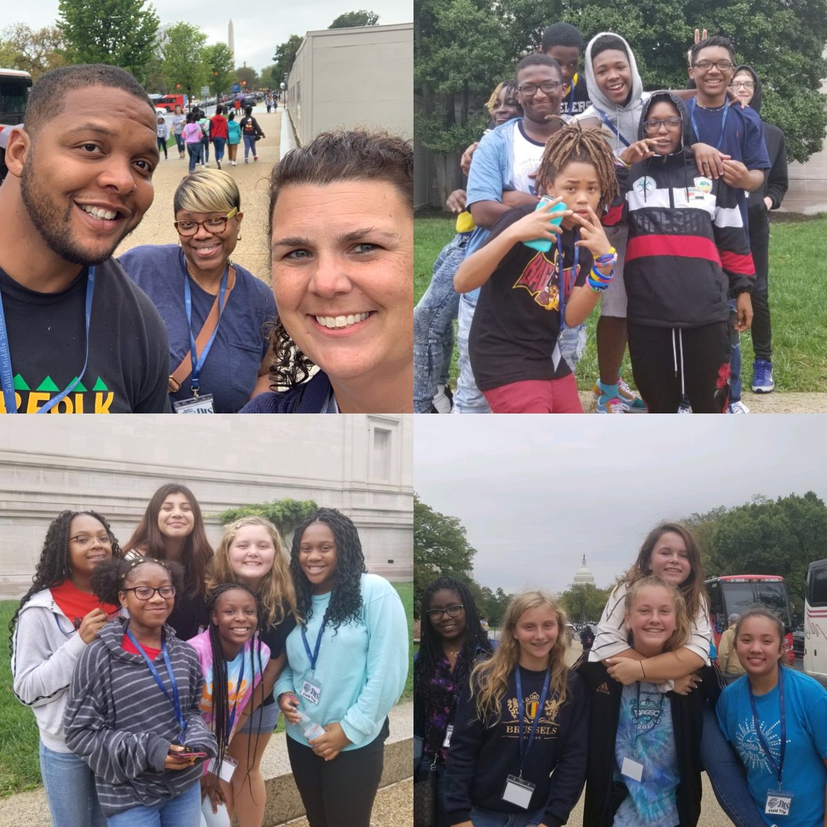 Our 8th graders are having a blast in D.C. #jamminginDC #historyisfun #handsonlearning