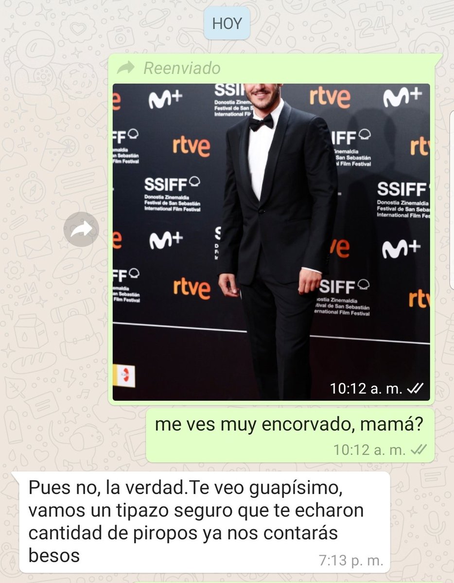 Diego Losada (@diegolosadatv) on Twitter photo Mi primer esmoquin.
<a href="/Roberto_Verino/">Roberto Verino</a>
Mi primera alfombra roja con él. <a href="/sansebastianfes/">Donostia Zinemaldia - Festival de San Sebastián</a>
Tenía que consultarlo con ELLA.
(Y se pasó tres pueblos😆😆😆) Mi primer esmoquin.
<a href="/Roberto_Verino/">Roberto Verino</a>
Mi primera alfombra roja con él. <a href="/sansebastianfes/">Donostia Zinemaldia - Festival de San Sebastián</a>
Tenía que consultarlo con ELLA.
(Y se pasó tres pueblos😆😆😆)