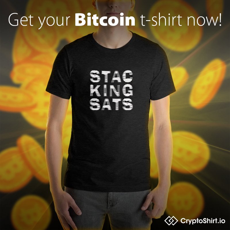 Are you Stacking Sats?
cryptoshirt.io/products/stack…
•••
#stackingsats
#bitcoin 
#Satoshi
