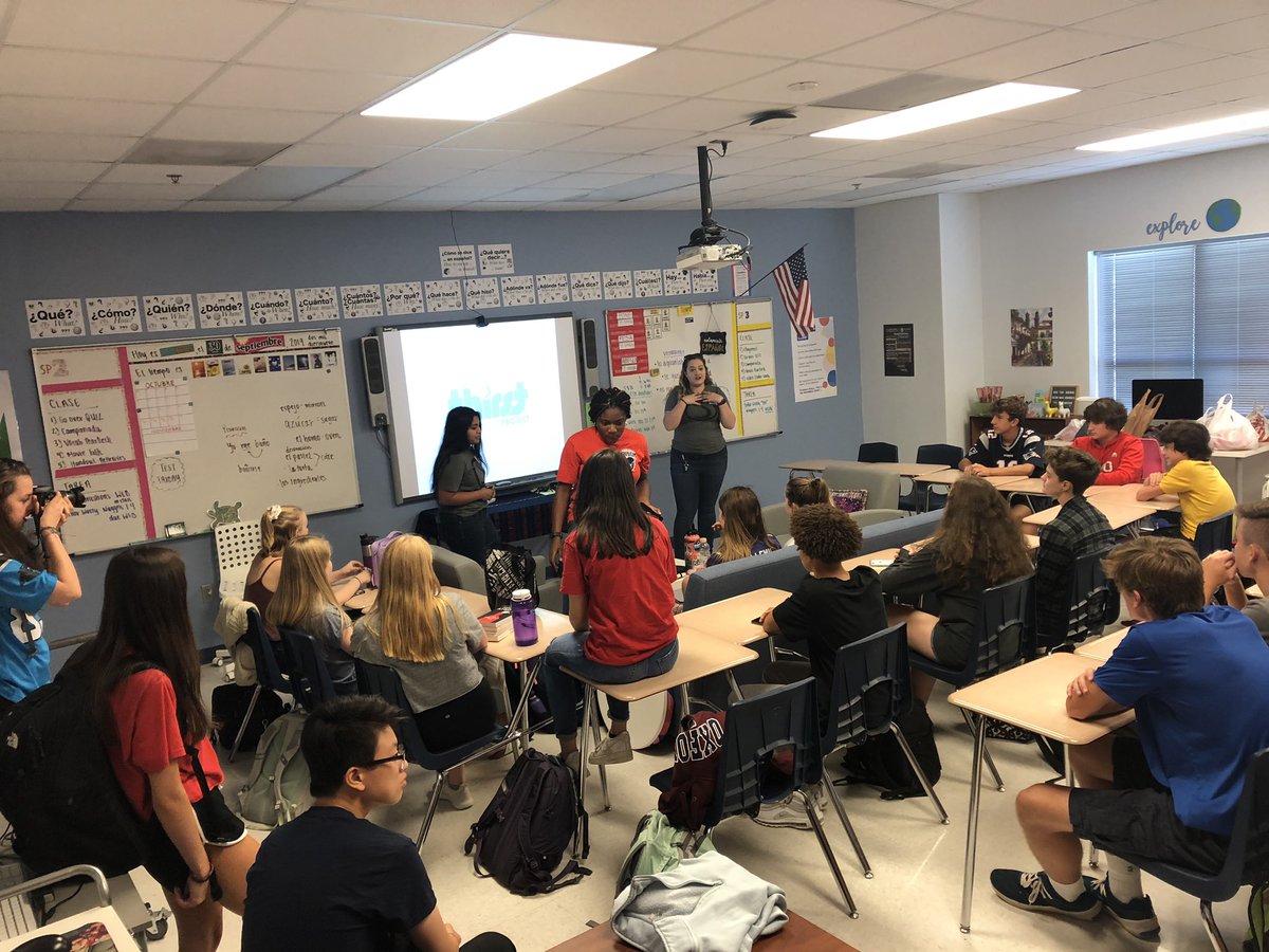 Thank you to Charlotte &amp; Katie from <a href="/thirstproject/">Thirst Project</a> for speaking to the LNC Interact Club today. Your work is inspiring! #LNCPride