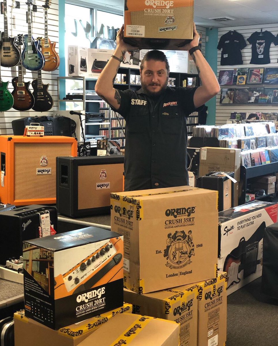 A truckload of Orange Amps just showed up! 
@orangeamplifiers 
#guitar #guitars #guitarist #guitarplayer #guitaramp #amp #amps #amplifier #orange #orangeamps #orangeamplifier #orangecrush #orangerockerverb #tubeamp #newamp #guitartone #gear #newgear #tone #rockcitymusiccompany