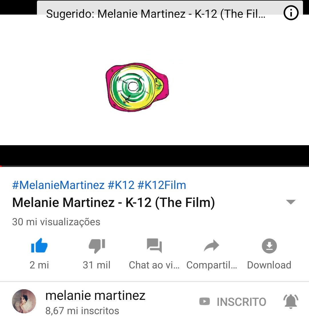 💕🌸The k-12 film has more than 30 mi views and 2 mi likes already🌸💕
#MelanieMartinez #k12movie #k12premiere