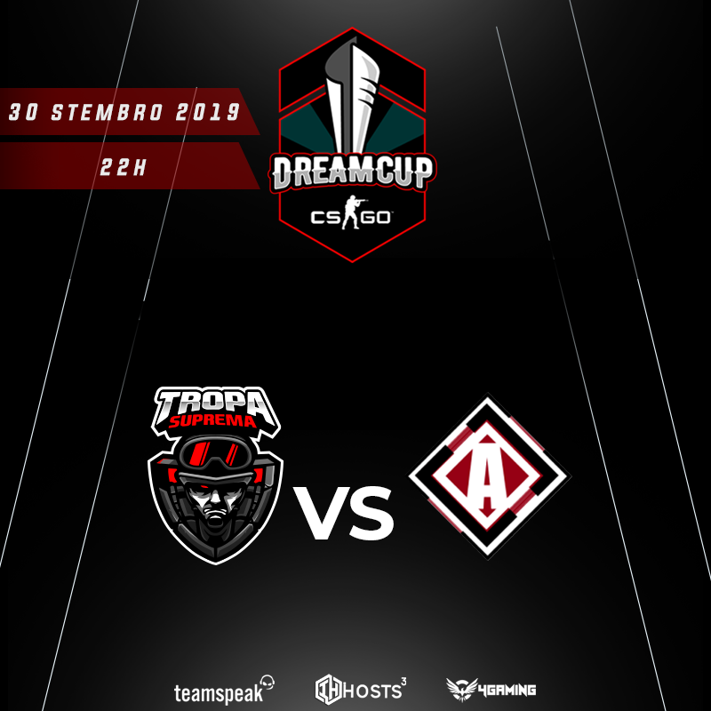 TropaSuprema's tweet photo. Às⌚22H iremos defrontar a equipa dos #TACBLACK para mais uma jornada da @DreamcupPT! 🏆🇵🇹 

@AdyWado0 @Salvador4243 @PluribusCSGO @alvessbball @NoDDyhh @Sp3KaN 

#GOTROPAS
@4GamingPC @IHosts3 @teamspeak https://t.co/nXgLTOltH2