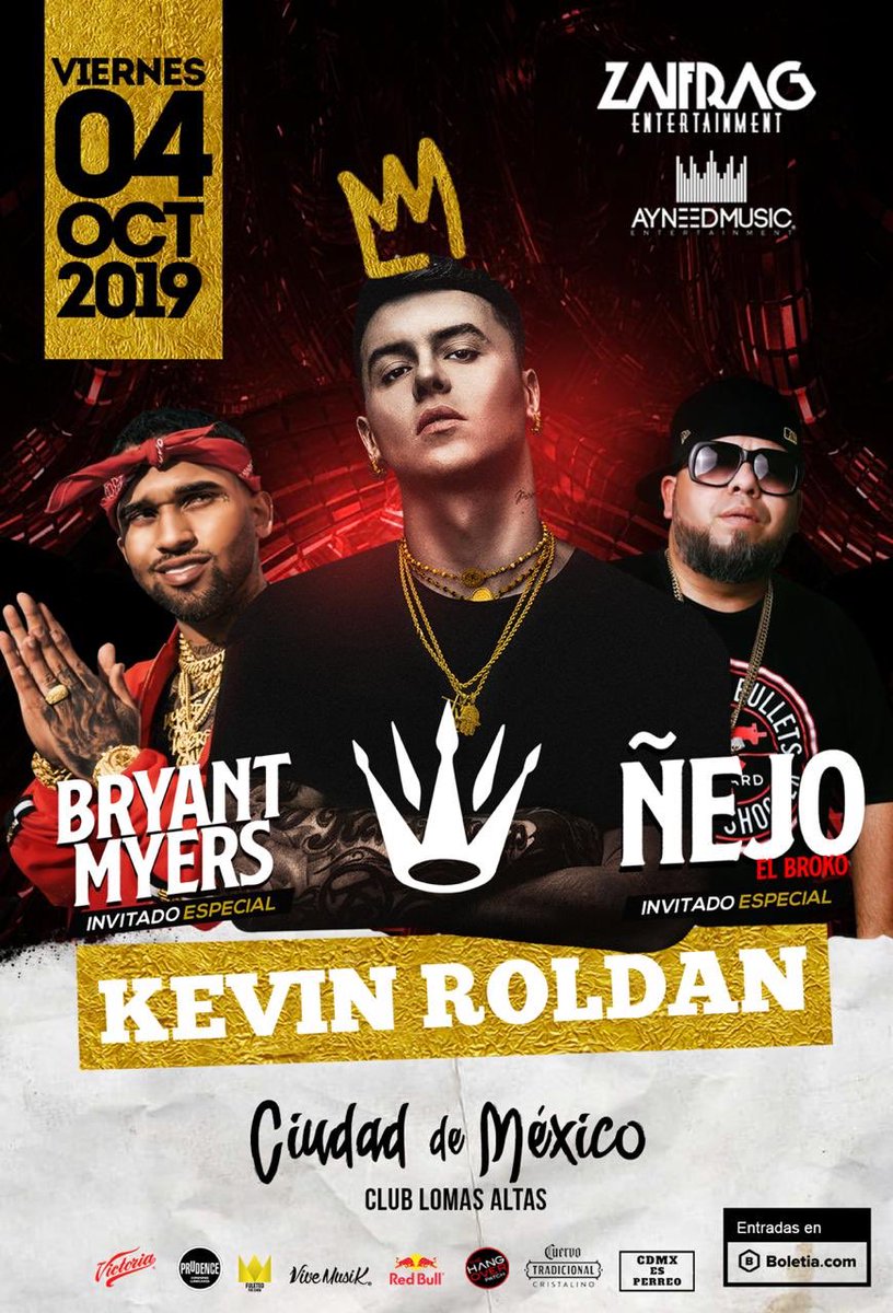 Kevin Roldán regresa este viernes a CDMX, para mayor información aquí 👉🏼  bit.ly/KRenCDMX 👈🏻