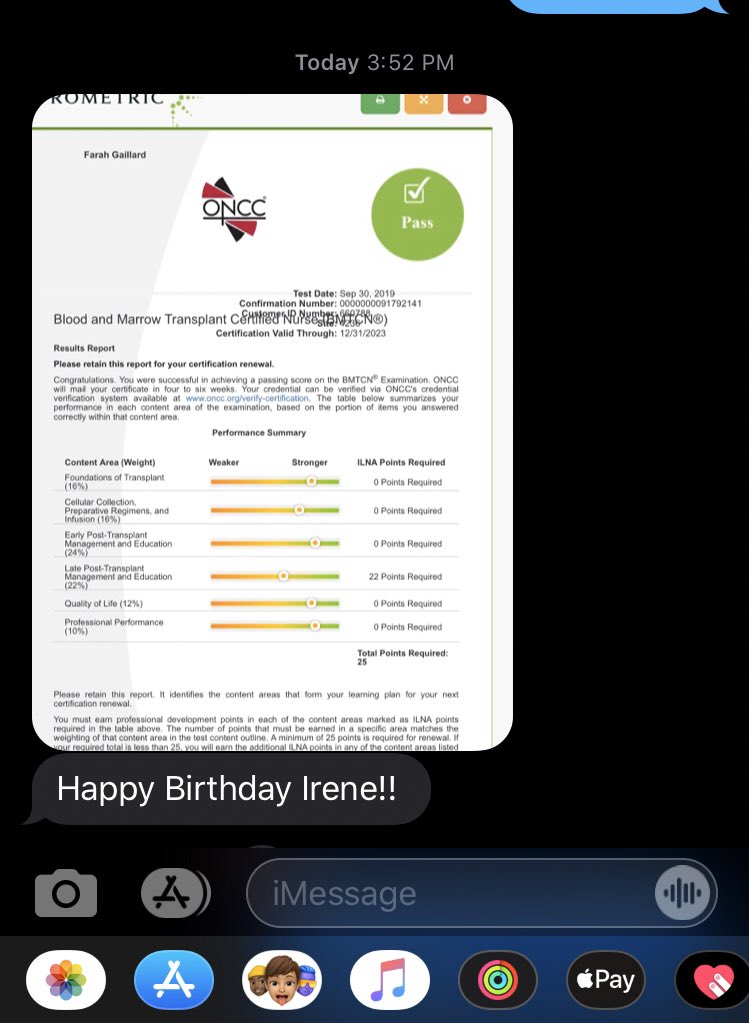I told her all i wanted for my birthday was for her to get certified so.. she took the exam on my bday and passed! So proud of you. Forever a cheerleader. Keep going <a href="/BMT_HP11/">Harkness 11 BMT</a> . Whos next? A couple of you still owe me a certification 😛