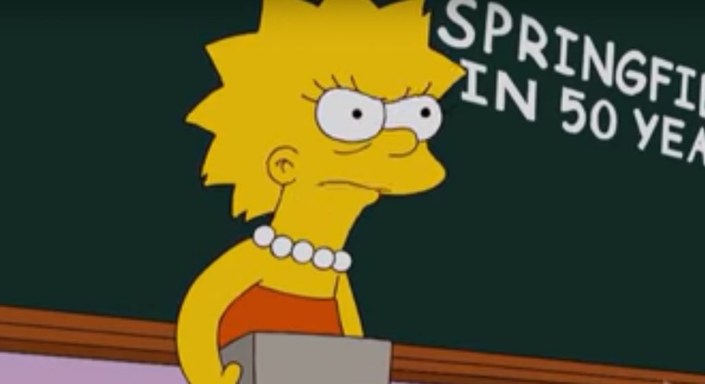 Mehr als zehn Jahre vor Greta Thunbergs Rede vor den Teilnehmern des UN-Klimagipfels, erklärte Lisa Simpson ihren Mitschülern auf ähnlich leidenschaftliche Weise, was passiert, wenn der Klimawandel wie gehabt voranschreitet. hambitv.shp.so/a/MUpEru