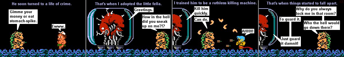 dragonmotherk's tweet photo. Planet Zebeth 0026 - Lean and mean... well, mean anyway

Poor Kraid 😢

#zebeth #motherbrain #kraid #originstory #webcomic #spritecomic #planetzebeth https://t.co/CofHloLJiU