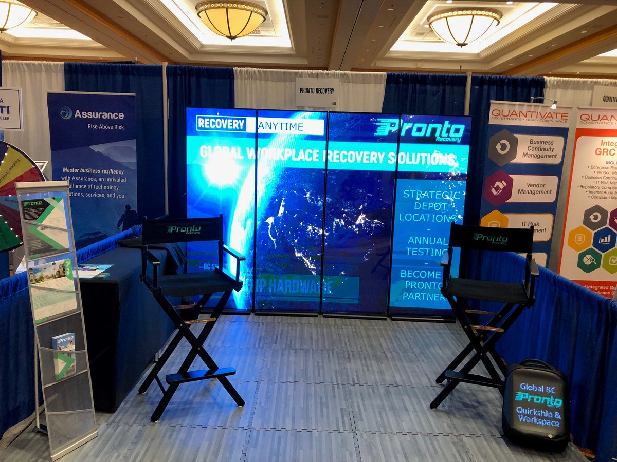 ProntoRR's tweet photo. Visit us at #drjfall at Booth 609 to get a free speaker and learn aout our global business continuity solutions! https://t.co/3nDwTZVwri