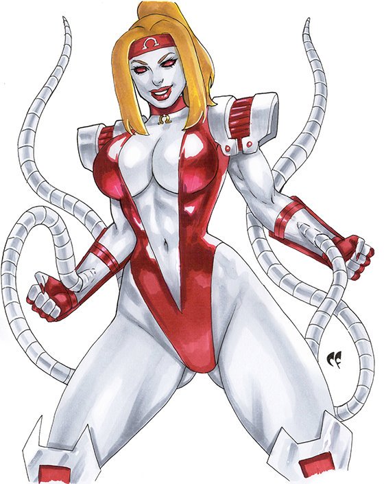 Chris Foulkes on "Lady Omega Red. a canon character, but she kinda looks cool. https://t.co/QjjCFXTatn" / Twitter