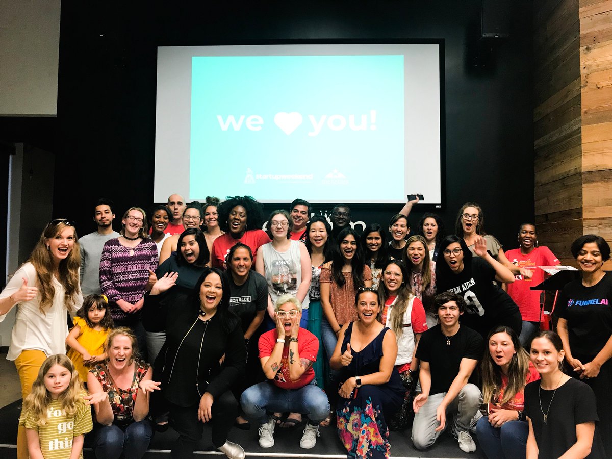 Geekdom's tweet photo. San Antonio's first #GlobalSWWomen is complete! ✅
-
Thank you to all that mentored, took part, sponsored or had a helping hand in making this event happen! Winning teams were 1st Empower, 2nd RecruitED You, 3rd You Shake and Honorable Mention was Bold Millionaire! #SWSanAntonio https://t.co/GGrgTpM8W8