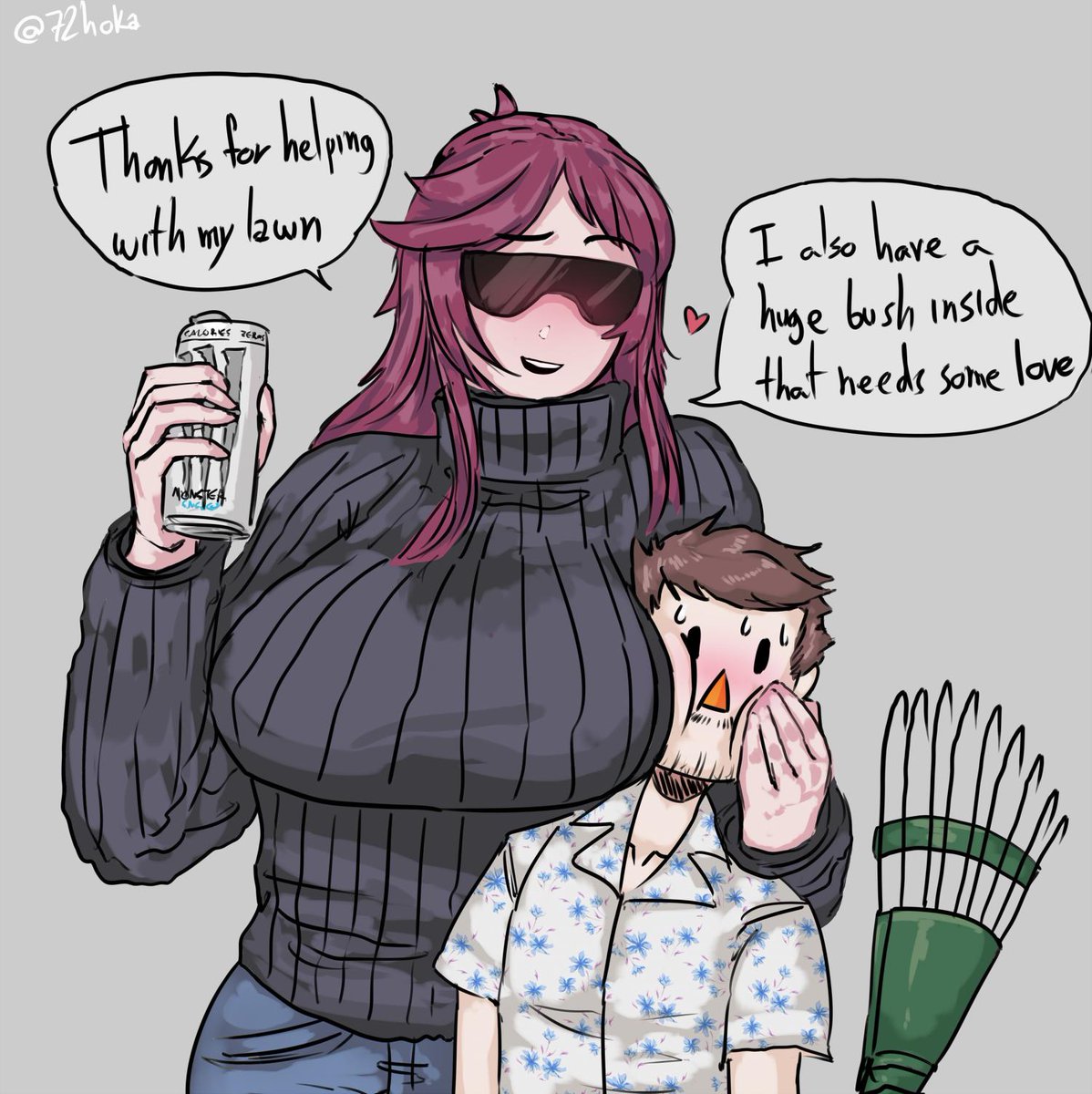 72hoka's tweet photo. #notmyoc #jamie #comic @JAPversus 
here's the digital Jamie that I forgot I promised, and a boom https://t.co/zBu9QeMnFM