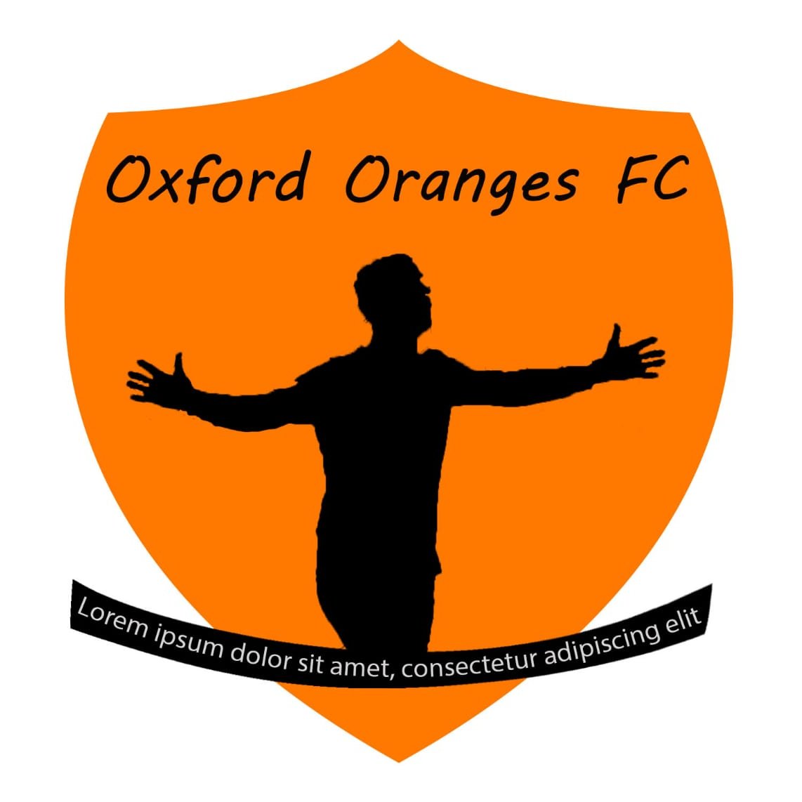 oxfordoranges's tweet photo. We are proud to present our brand new club badge! 

The orange captures the fire and determination our players exhibit on the pitch. 

The lone player encapsulates how lonely and desolate playing up front for us can be.

The latin makes no sense, much like our tactics. https://t.co/dD7Ee6CHWS