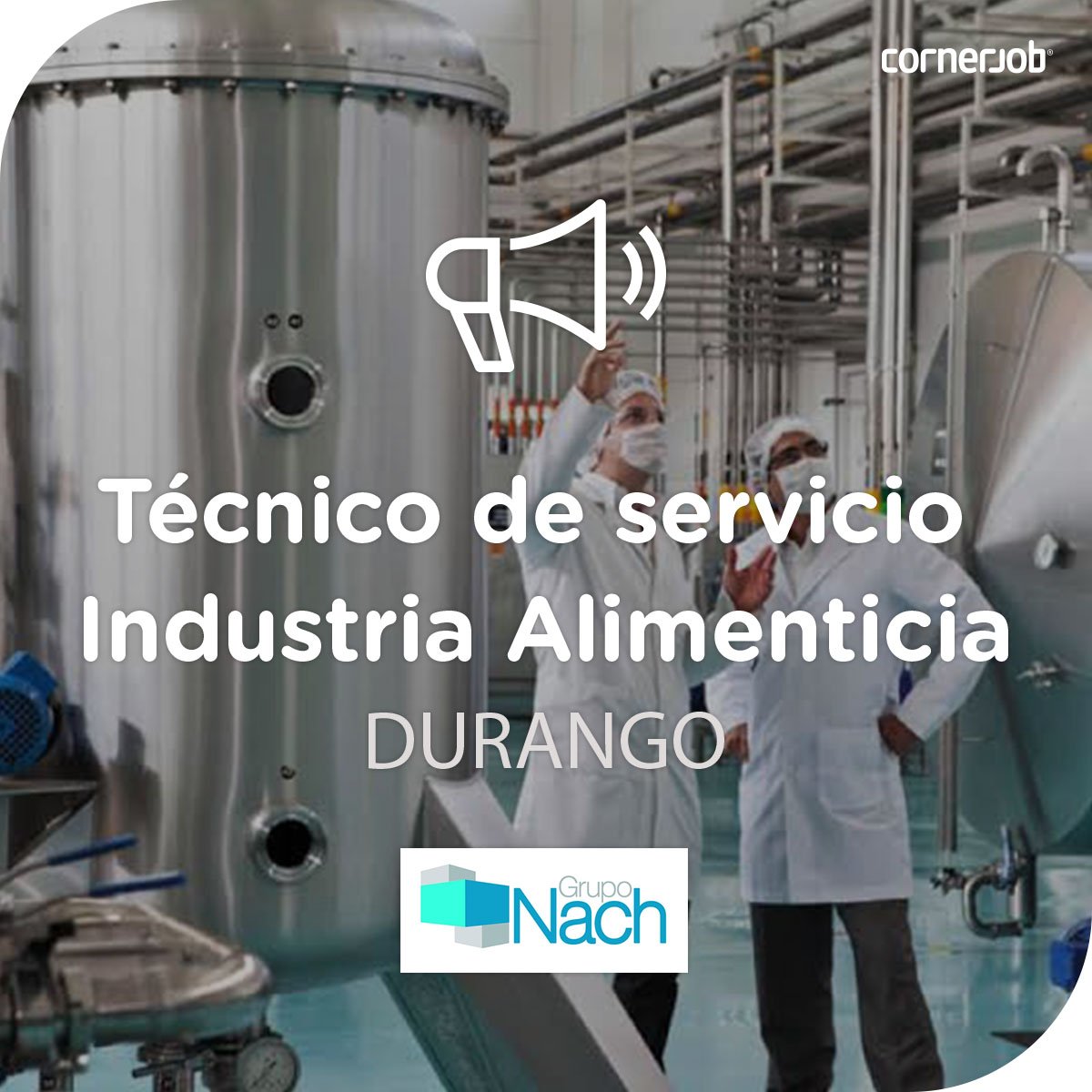 CornerJob_mx's tweet photo. 🔊 #OfertaDeTrabajo: Se solicita TÉCNICO DE SERVICIO para trabajar en GRUPO NACH #DURANGO
Más info ➡️ https://t.co/A4FRQA2O2q https://t.co/07LYF1tXMY