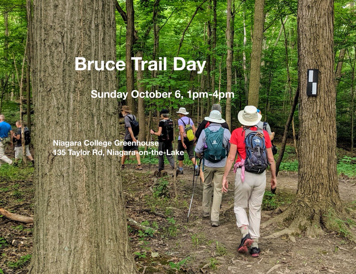 BTCNiagara1's tweet photo. Become a member #BruceTrailDay2019 and receive a FREE Bruce Trail Reference Guide (while supplies last).  Brief presentation and hike. #hike #conservation #niagarabrucetrail #brucetrail #membershipmatters https://t.co/NOzT28Eg6k