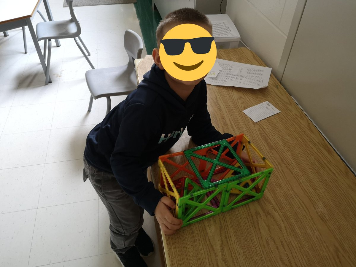 Mister_McLean's tweet photo. Check out this amazing structure-within-a-structure! You can tell how proud the architect is! What you can't see is how proud his teacher is! Way to go! 😁 @OLPeaceOCSB #BuildersNotBreakers #CreativeMinds #ArchitectsAtWork https://t.co/CTqJCxgg0I