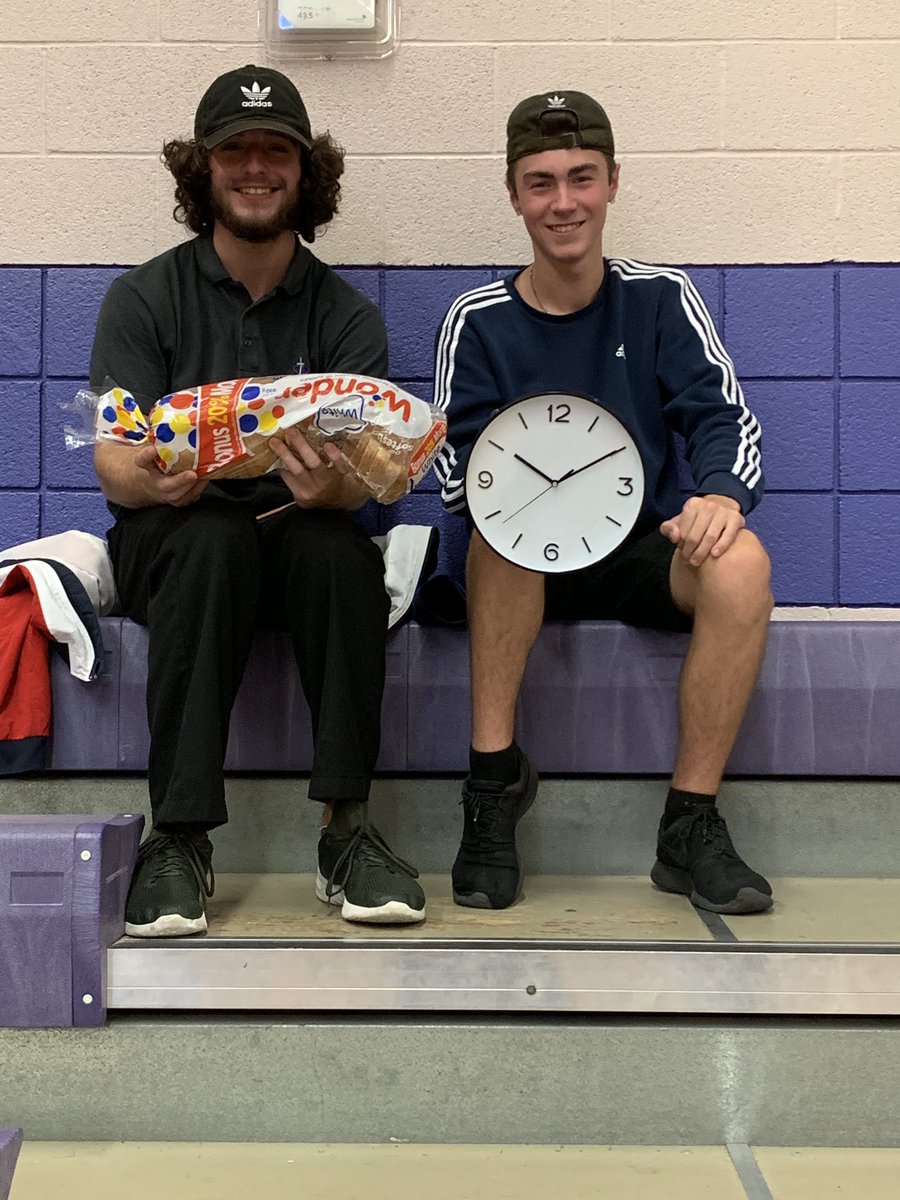 SMCDSB_PET's tweet image. These Panther volleyball fans are everything! #breadtime