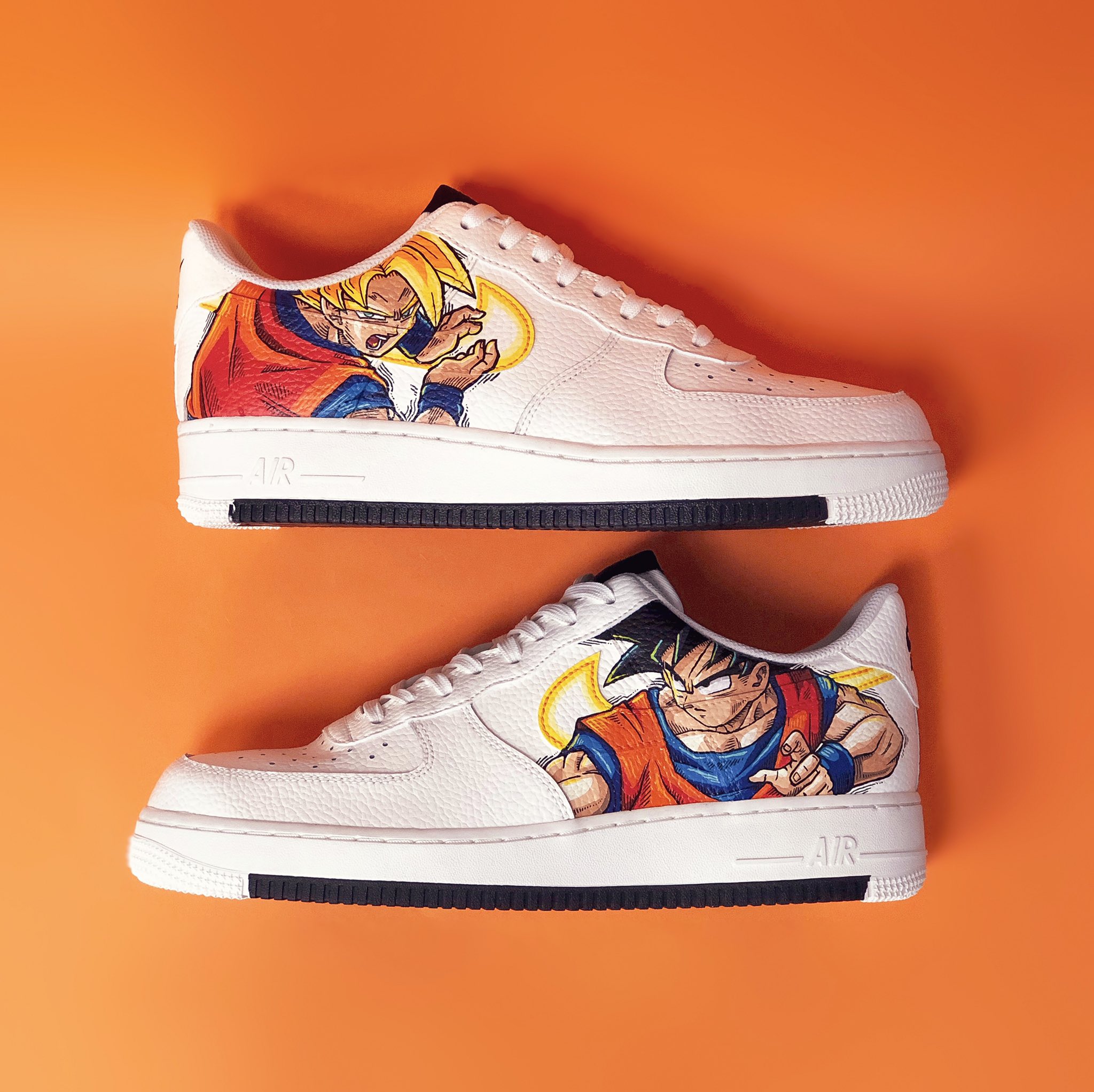 Melonkicks on X NIKE AIR FORCE 1 GOKU apiedecancha . melonkicks customshoes nike nikesportswear airforce1 af1 dbz dragonball goku supersaiyan qualityoverquantity apiedecancha fromalcobendas alcobendas...