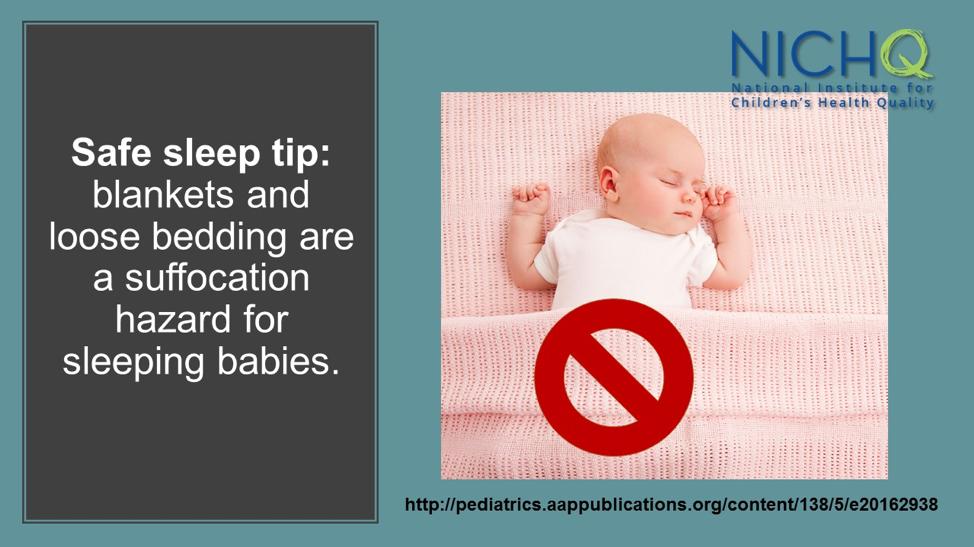 FLHealthEmerald's tweet photo. Keep soft bedding such as blankets, pillows, bumper pads, and soft toys out of your babyโs sleep area. #SafeSleepforBaby #SIDSAwarenessMonth https://t.co/iAYojmfboC