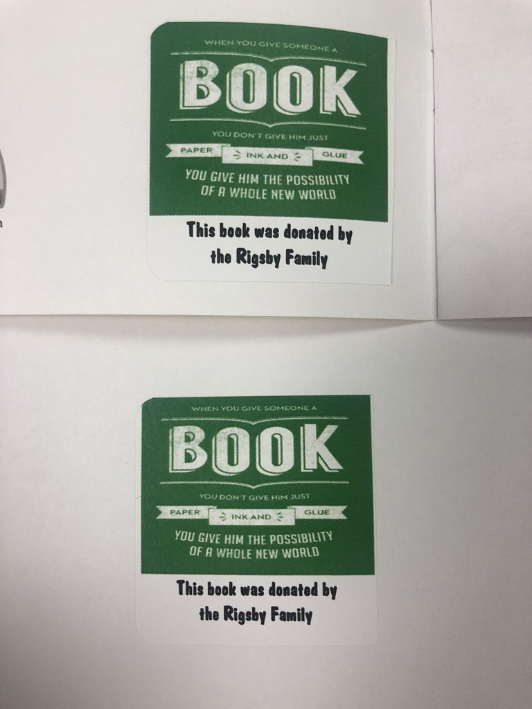 MrsHerridge1's tweet photo. This summer, I reached out to my friends and family and asked for donations so that I could put books in the hands’ of my students. The amount of people that came forward was overwhelming. This month’s books were donated by the Rigsby Family. #KindnessIsOurCompass #RobisonES https://t.co/WNPcIYntzi