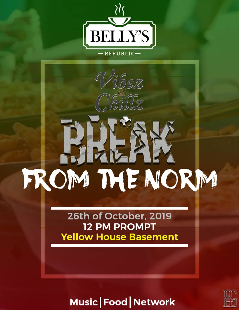 ExplorewitTunde's tweet photo. Vibez and chillz is a mini food hangout organized by belly's republic. (@BellysRepublic) It's happening in O.A.U on the 26th October.
You don't want to miss it
Come and have fun 💃 
-FOR SPONSORSHIP or ENQUIRES CALL 08037927412
#BreakFromTheNorm https://t.co/xvUHofZuJL