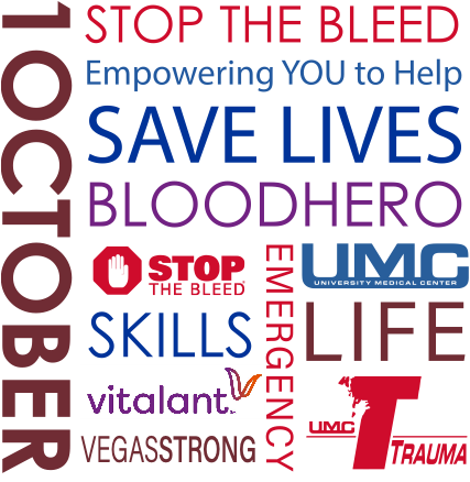 UMCSN's tweet photo. As our community reflects on the tragic events of October 1, 2017, UMC will host the 1 October Memorial Blood Drive tomorrow alongside @VitalantLV , in addition to an in-depth “Stop the Bleed” class. Learn more at https://t.co/6Xa6fuvorx
#STB #DonateLife #UMCSN https://t.co/xVwPYFLCPO