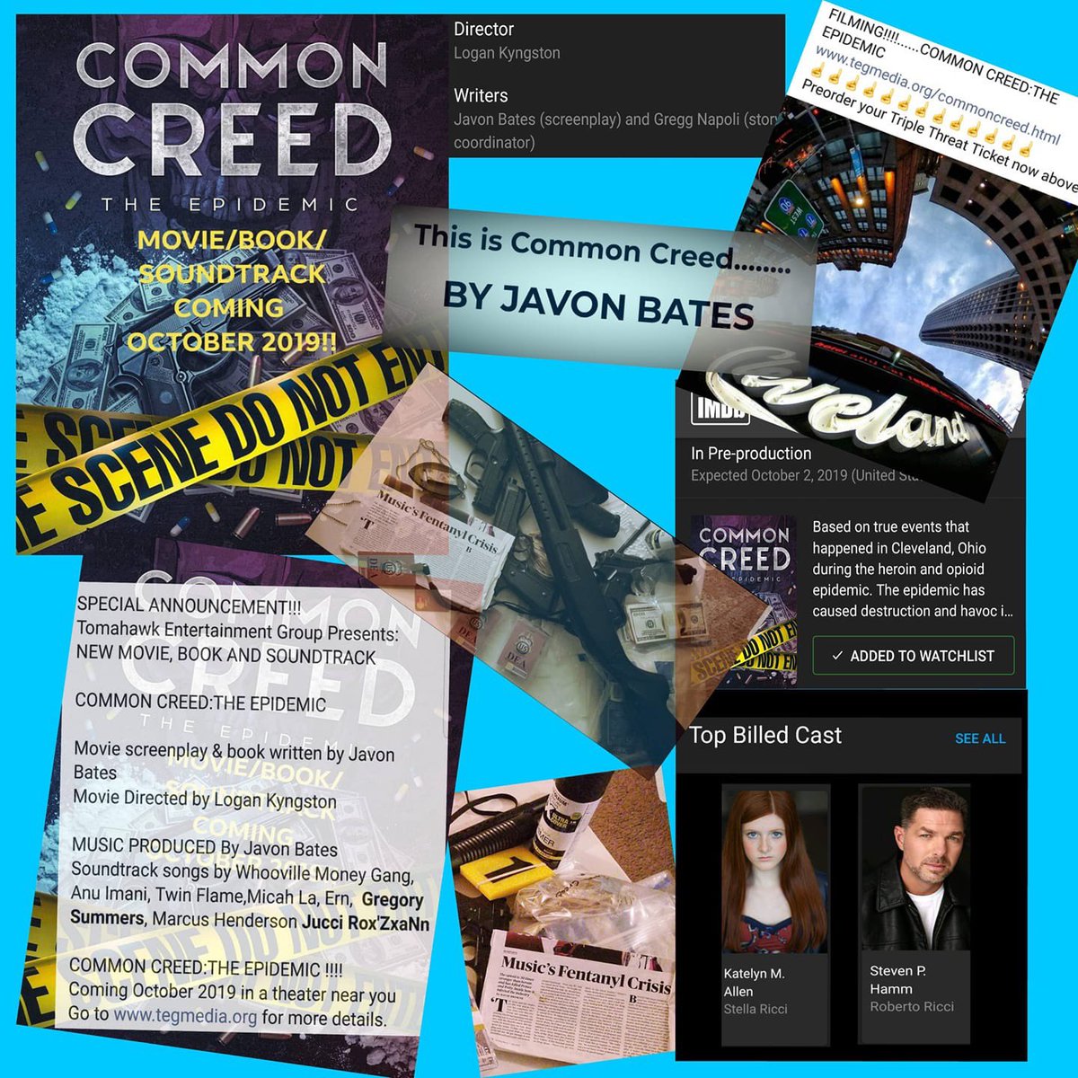 SteveHammActor's tweet photo. The “Red Carpet” premiere of “CommonCreed:The Epidemic” will be this Wed, Oct 2, at the Atlas Cinemas Lakeshore 7 in Euclid, Ohio from 6-9PM.
I play Mayor “Roberto Ricci”. Centers on the Cleveland heroin and opioid epidemic. https://t.co/TdLpxYGNFf #commoncreed #actor #ohio https://t.co/DJ2J1ZTrn2