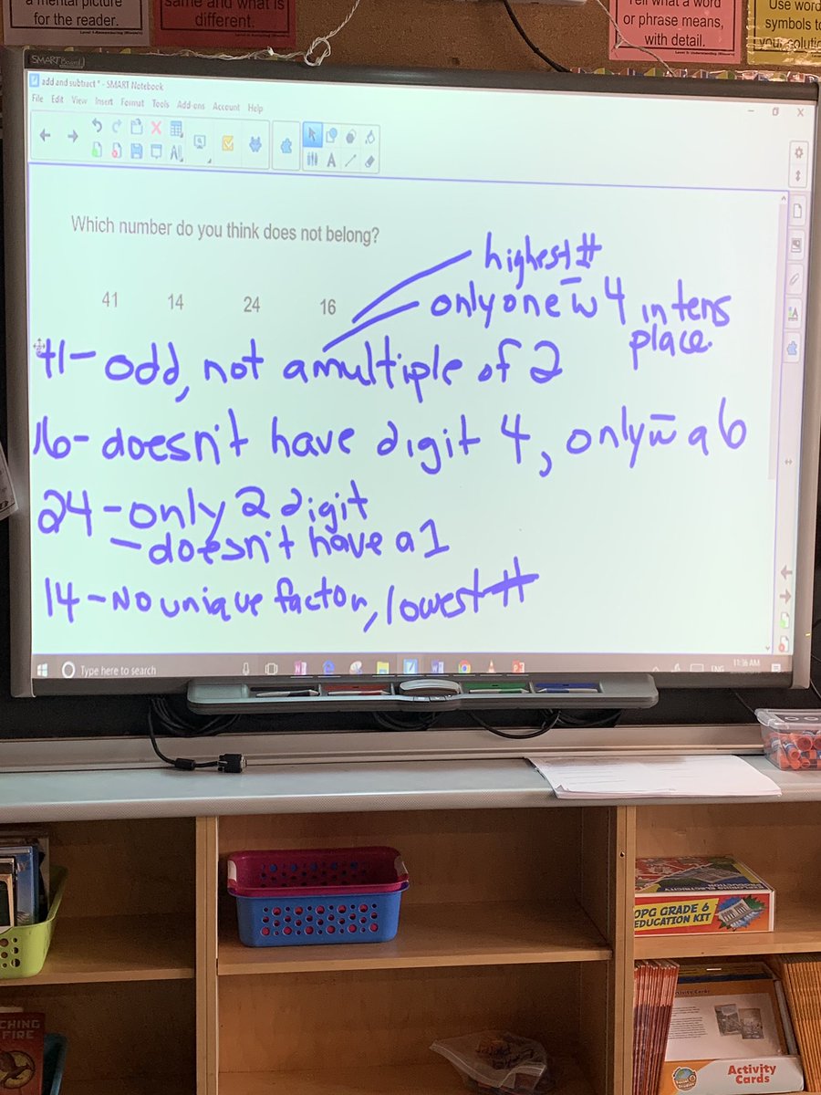 msasully's tweet photo. A basic question pulled out multiple ways of thinking and reasoning @CobblestoneES today. The conversation and student thinking is deeper with every math talk. @GEDSB #mathisgrand https://t.co/t3ZzSxmb2I