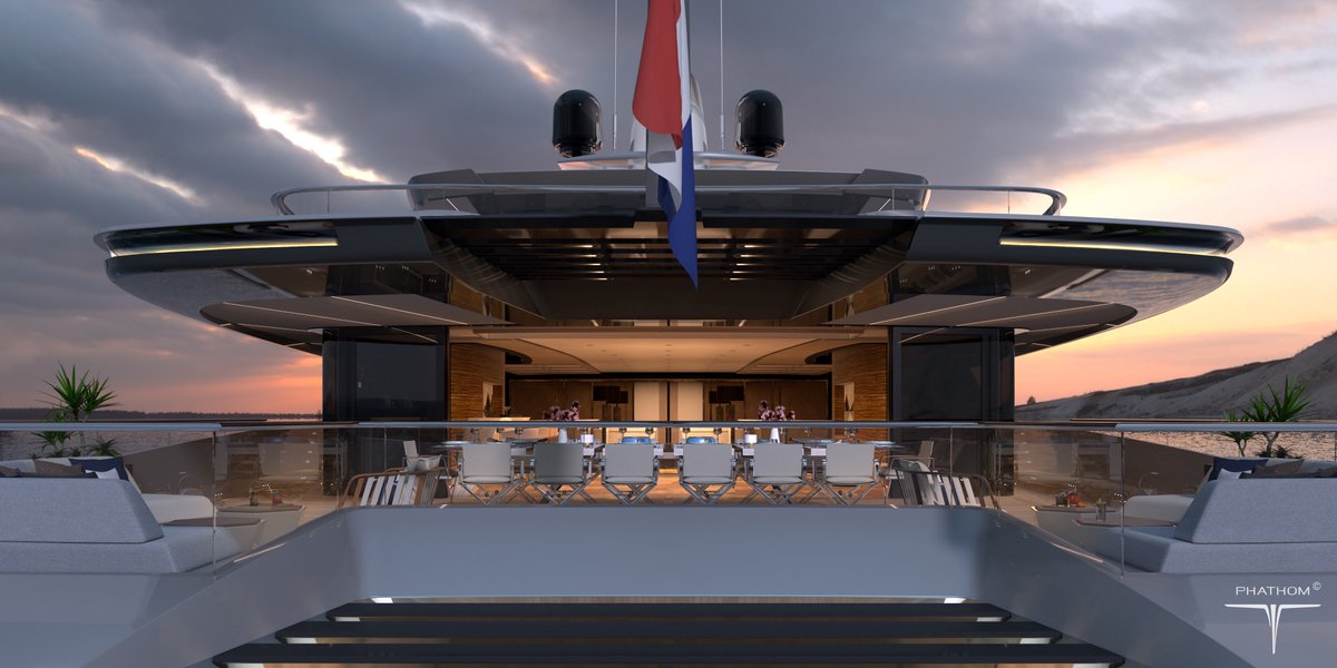 PhathomStudio's tweet image. An upper-aft-deck view of our #yacht concept #Phathom1
.
.
.
#PhathomStudio
#YachtDesign 
#Transportation 
#yachts